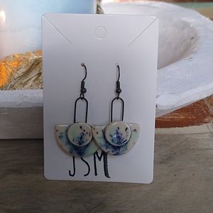 Handcrafted ceramic earrings